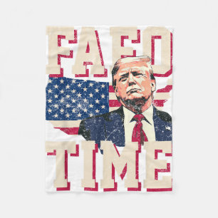 Fafo Trump Flag Funny Fleece Blanket