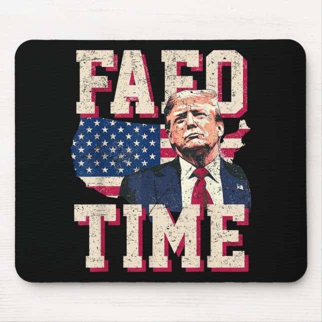 Fafo Trump Flag Funny  Mouse Pad (Front)