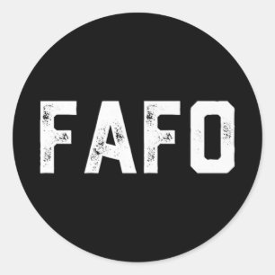 Fafo Trump Premium Classic Round Sticker