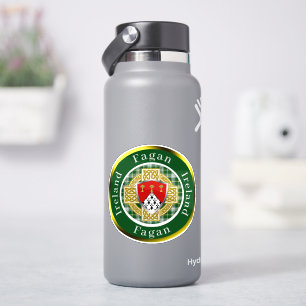 Fagan Shield & Celtic Cross Personalized Sticker