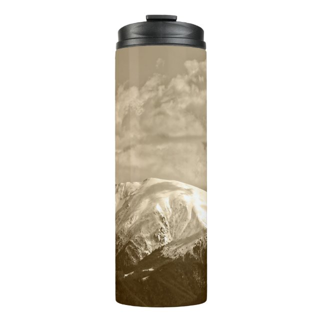 fagaras mountains romania thermal tumbler (Front)