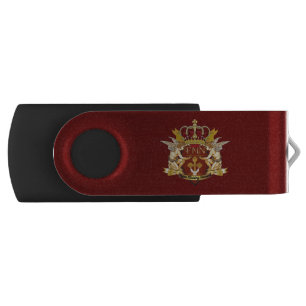 Fagee Ministry Network Logo USB Swivel Flash Drive