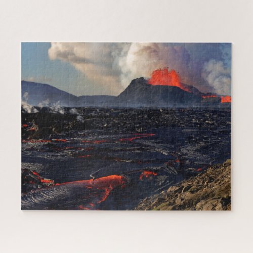 Fagradalsfjall volcano eruption in Iceland Jigsaw Puzzle