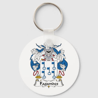 Fagundes Family Crest Keychain
