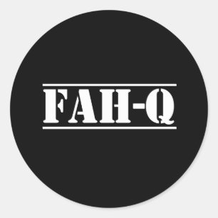 Fah-Q Classic Round Sticker