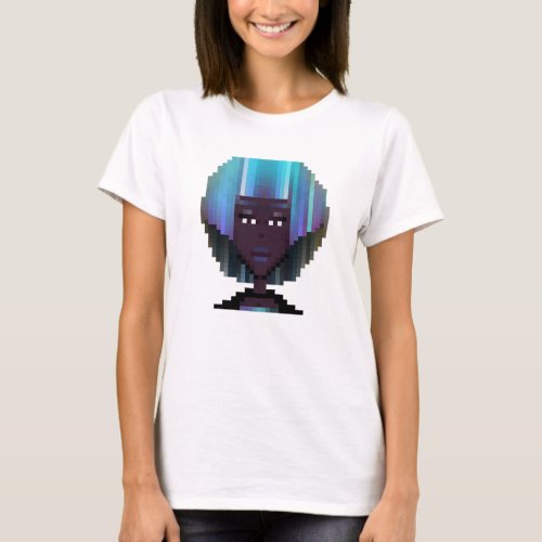 Faheema Pixel Avatar Hipster Womens Tee