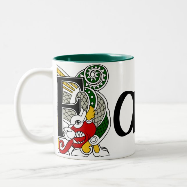 Fahey Celtic Dragon Mug (Left)