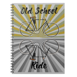 Fahrrad old school ride, retro bike, nerd, vintage notebook