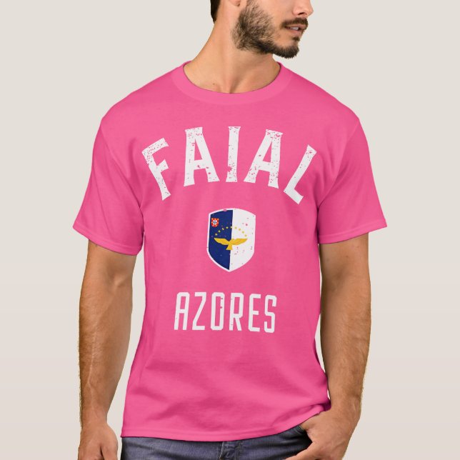 Faial Azores Flag T-Shirt (Front)