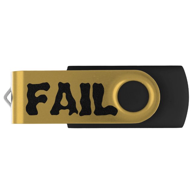 Fail Change Text Geek Flash Drive (Back)