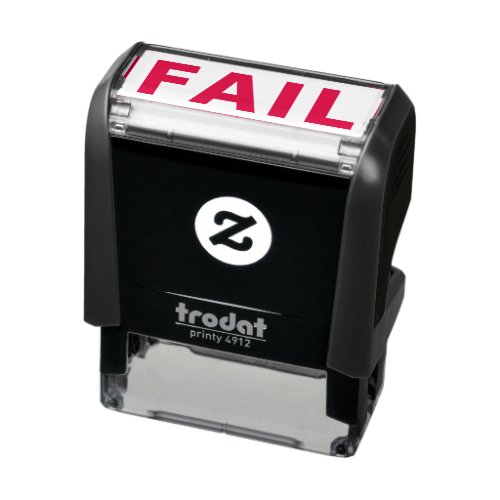 FAIL Funny Meme Simple Typography Cute Humorous Self_inking Stamp