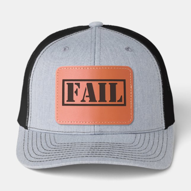 FAIL Leather Patch Hat (Front)