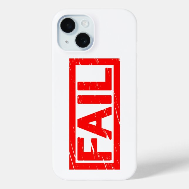 Fail Stamp Case-Mate iPhone Case (Back)