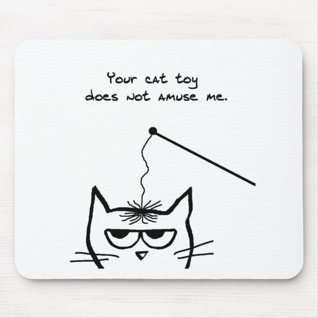 Failed Cat Toys - Funny Cat Mouse Pad (Front)