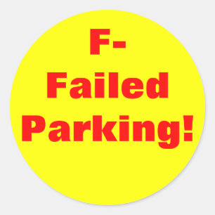 Failed Parking! Sticker
