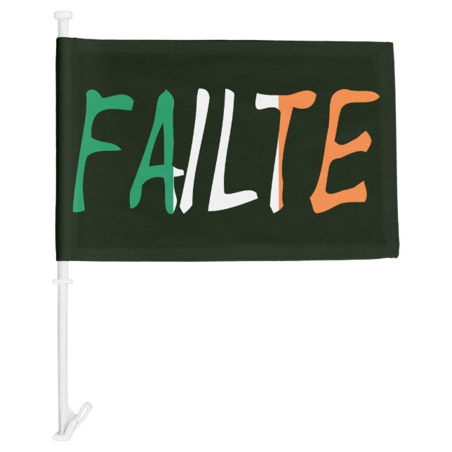 Failte overlaid on Irish Flag cfcnt (Front)