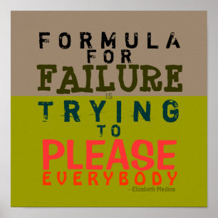 Failure Formula ~ 12X12 Poster