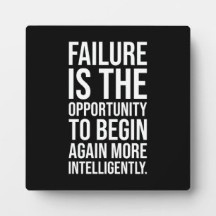 Failure Is Opportunity - Gym, Hustle, Success Plaque