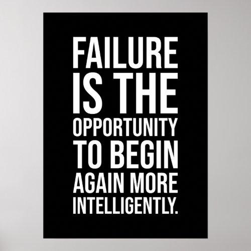 Failure Is Opportunity _ Gym Hustle Success Poster