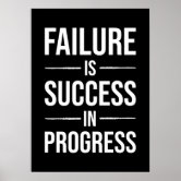 Premium Vector  Motivational poster with phrase a failure is man who has  blundered but not able to cash in on the experience black and white colors