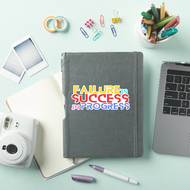 Failure Is Success In Progress Motivational Quotes Sticker (iPad Cover)