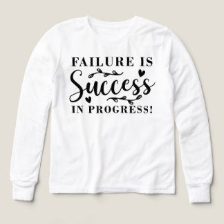 failure is success in progress Tri-Blend shirts