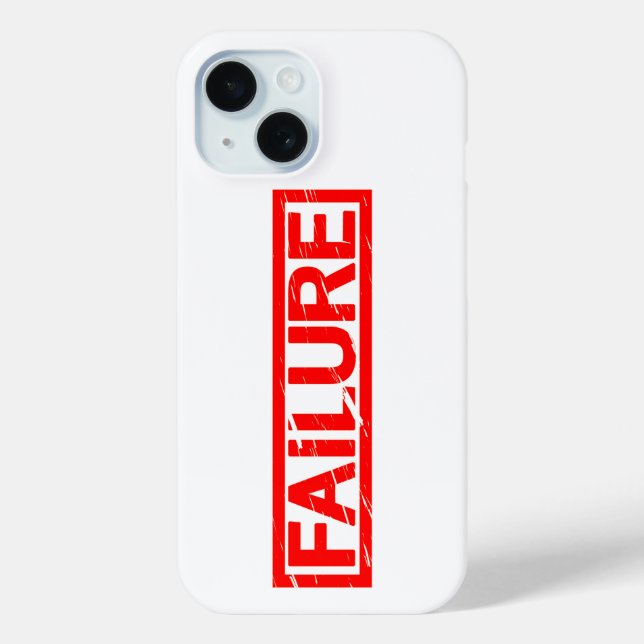 Failure Stamp Case-Mate iPhone Case (Back)