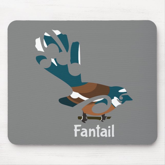 Faintail Piwakawaka Mouse Pad (Front)