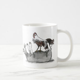 Fainting Goat and Chicken Coffee Mug