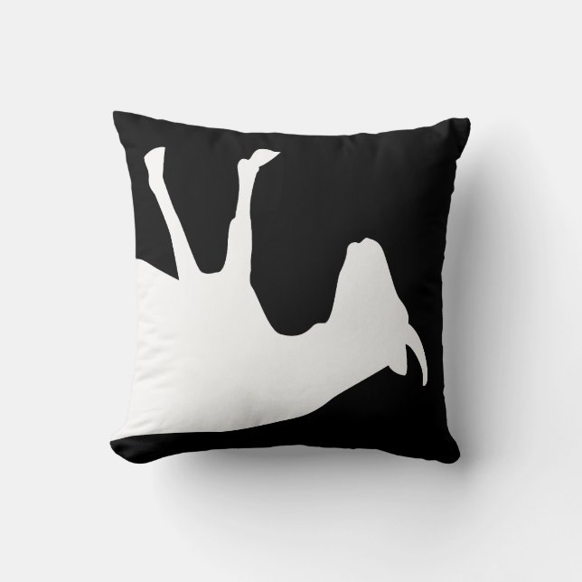Fainting Goat Throw Pillow (Front)