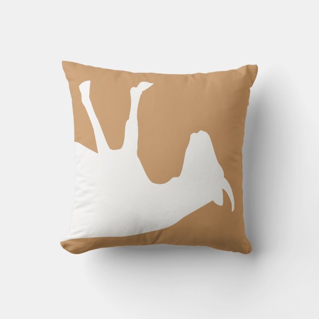 Fainting Goat Throw Pillow (Front)