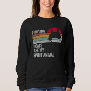 Fainting Goats Are My Spirit Animal - Funny Goat L Sweatshirt