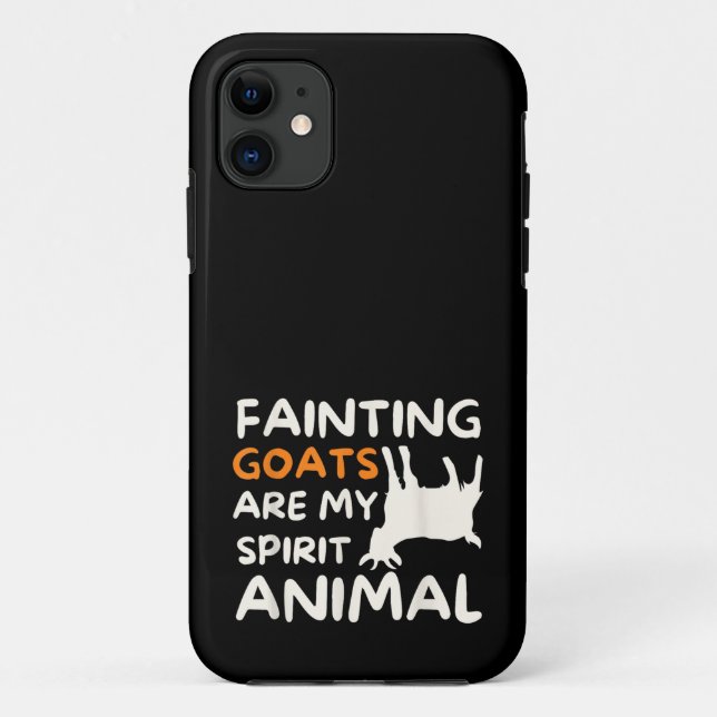 Fainting Goats Are My Spirit Animal Funny Goat Lov Case-Mate iPhone Case (Back)