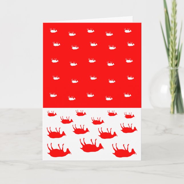 Fainting Goats Christmas Card (Front)