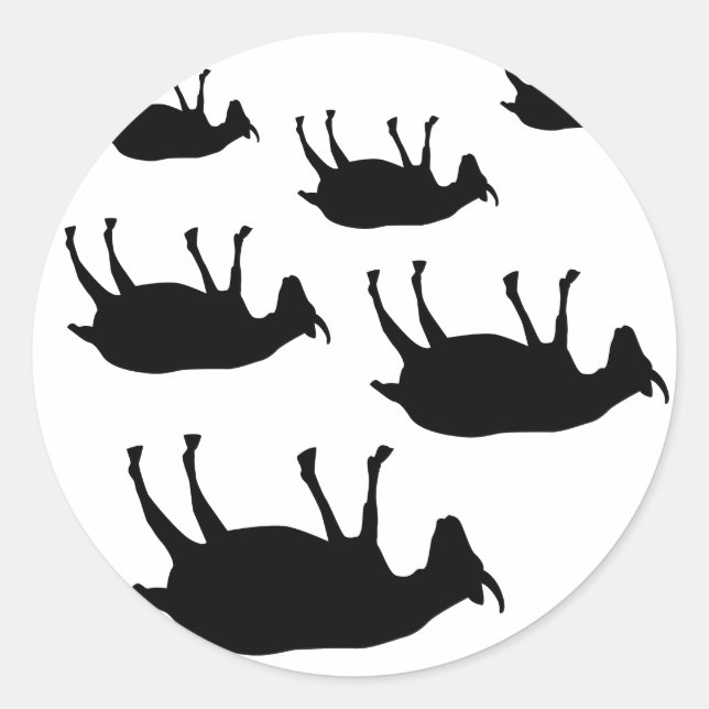 Fainting Goats Classic Round Sticker (Front)