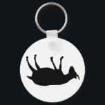 Fainting Goats Keychain<br><div class="desc">Fainting goats - how strange is that? Goats suffering from the genetic disorder myotonia congenita freeze up and fall over when startled. But you already knew all that didn't you?</div>