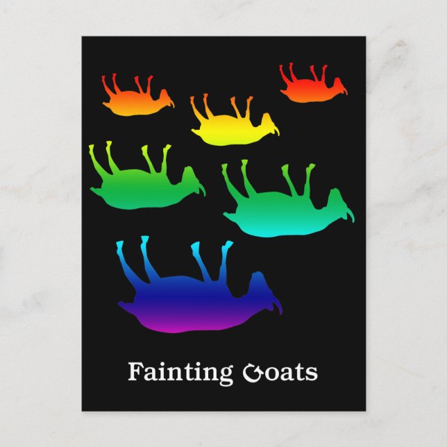Fainting Goats Postcard (Front)