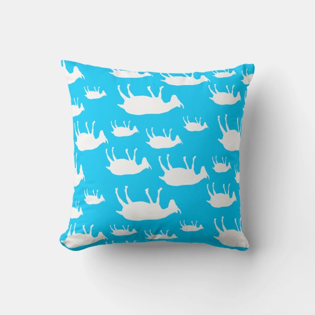 Fainting Goats Throw Pillow (Front)