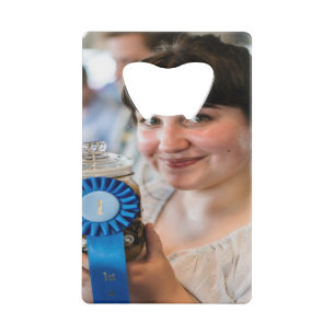 Fair Canning Contest Photo Customize Credit Card Bottle Opener
