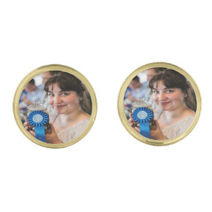 Fair Canning Contest Photo Customize Cufflinks