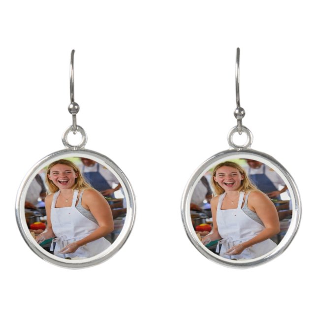 Fair Cook Off Photo Customize Earrings (Front)