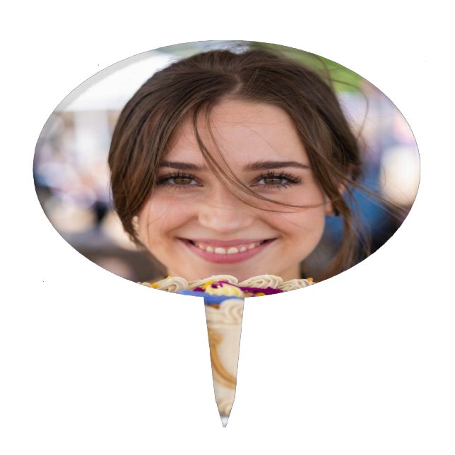 Fair Cooking Contest Photo Customize Cake Topper (Front)