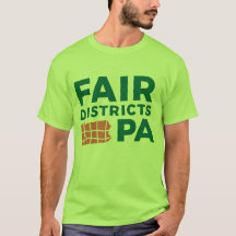 Fair Districts PA lime green tee