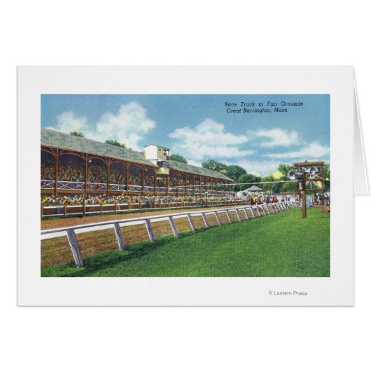 Fair Grounds Race Track View Cards (Front Horizontal)