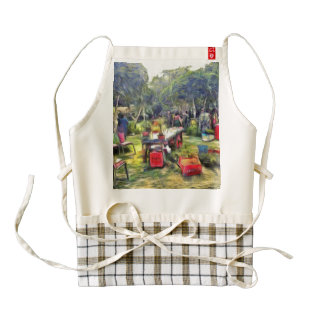 Fair in the garden zazzle HEART apron