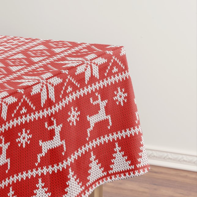 Fair Isle Christmas Tablecloth (In Situ)