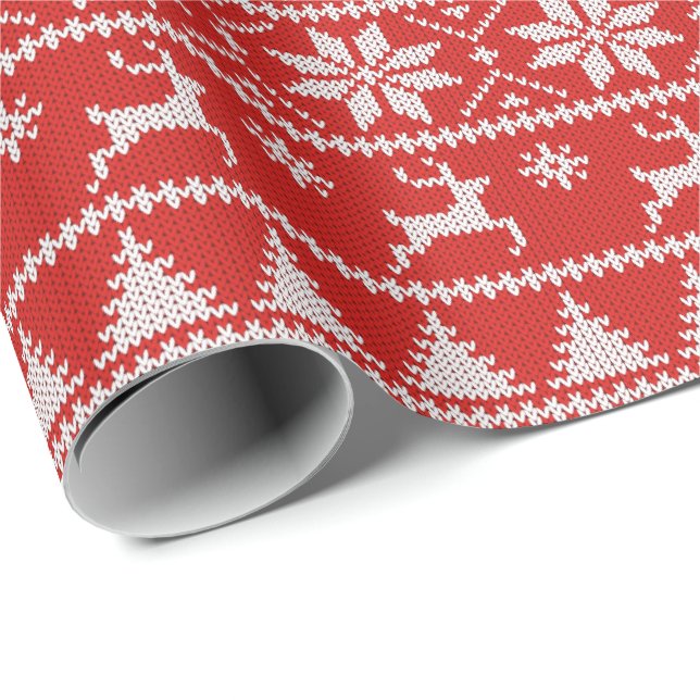 Fair Isle Christmas Wrapping Paper (Roll Corner)