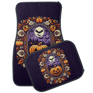 Fair Isle/Colorwork Vintage Halloween/fall Car Floor Mat