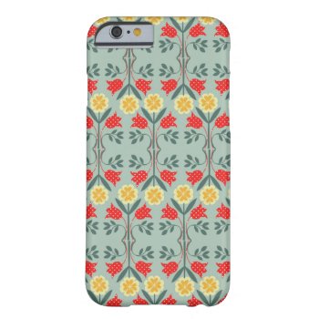 Fair Isle Fairisle Floral Rustic Chic Cute Pattern Barely There Iphone 6 Case by iBella at Zazzle