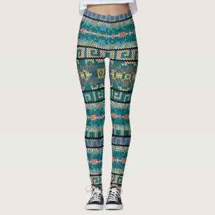 Fair Isle Print Fleece Lined Leggings – House of Okara